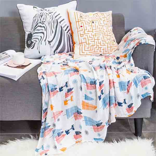 Organic Cotton Muslin Baby Swaddle Blanket