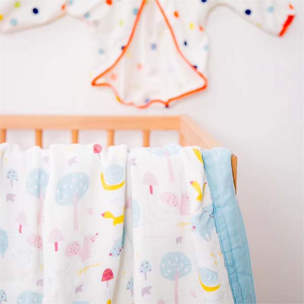 6 to 8 Layers Thick Muslin Infant Baby Custom Print Blanket