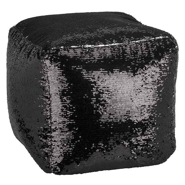 Magic Sequin Pouf Black Or Customize Beagbag Chair Shiny Gliterring